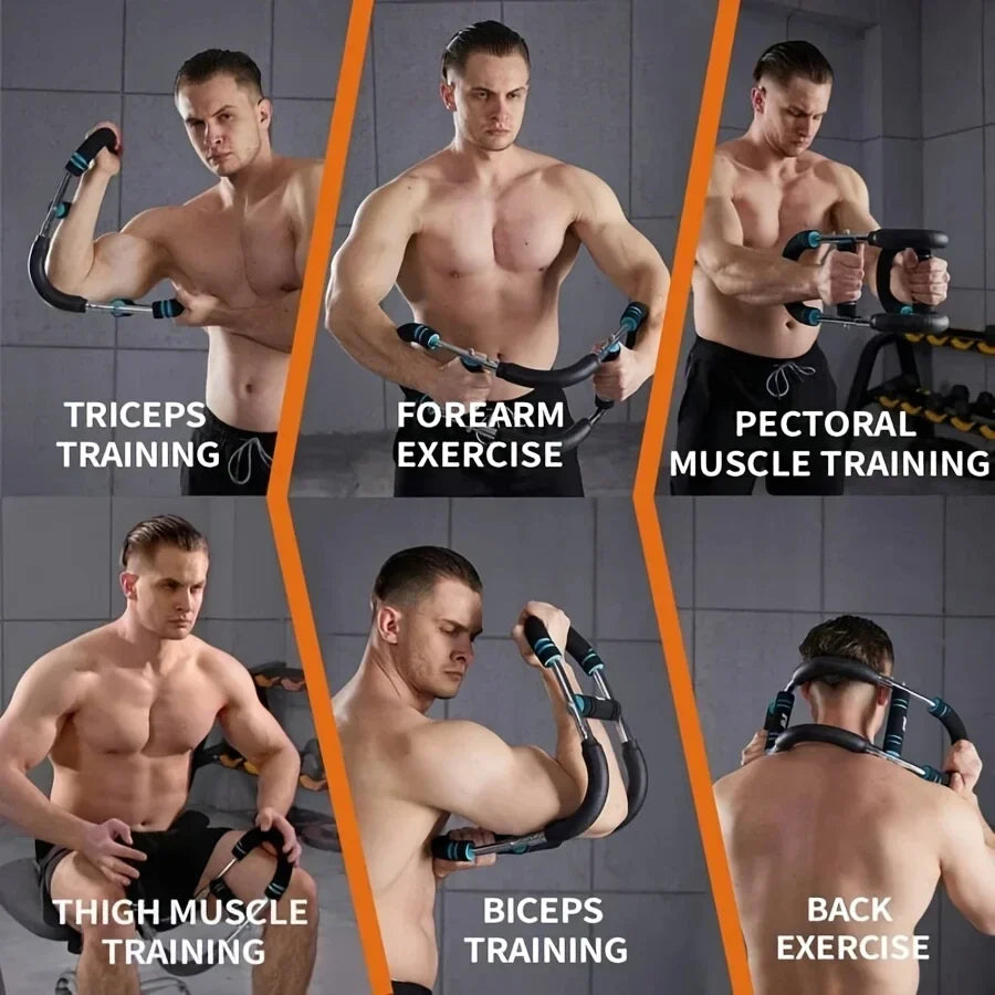 Twister Arm Trainer Arm Exerciser 60-110Lb,Adjustable Chest Expander Portable Power Twister, Arm and Chest Exerciser, Home Fitness Upper Body Workout Tool